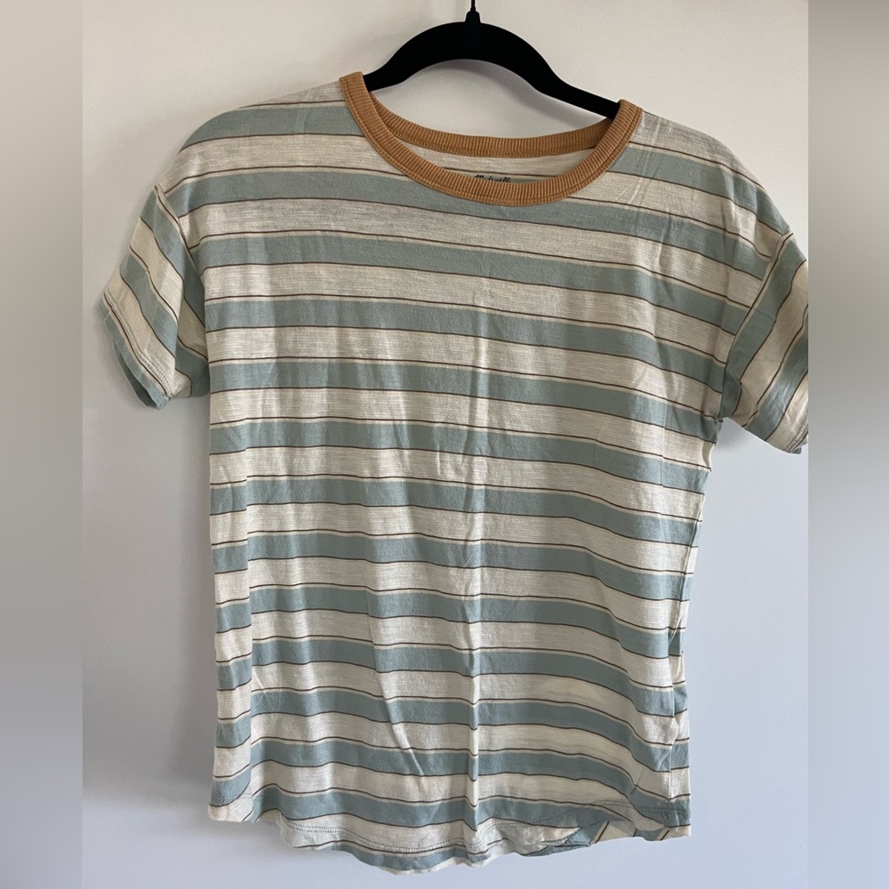 Madewell striped cotton top in size S